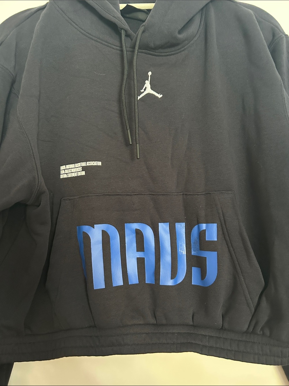 Jordan Brand Dallas Mavericks Authentic Statement Edition Cropped Hoodie - Picture 4 of 5